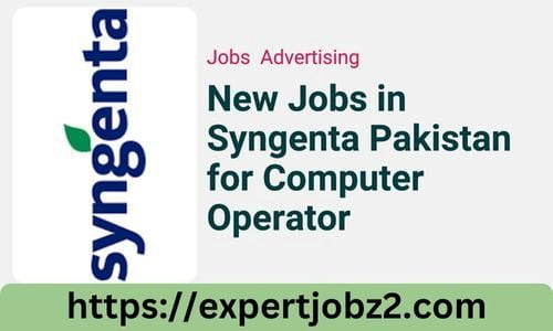 New Jobs in Syngenta Pakistan for Computer Operator