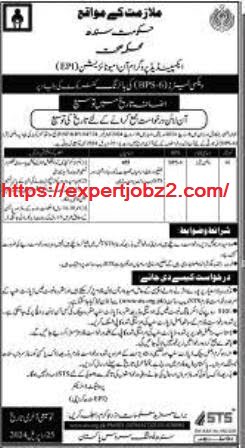 Advertisement of New Health Department Jobs in Sindh 2024 