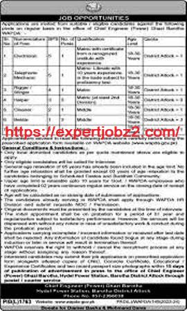 Advertisement of Water and Power Development Authority (WAPDA) Jobs