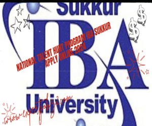 National Talent Hunt Program IBA Sukkur Apply Online 2024